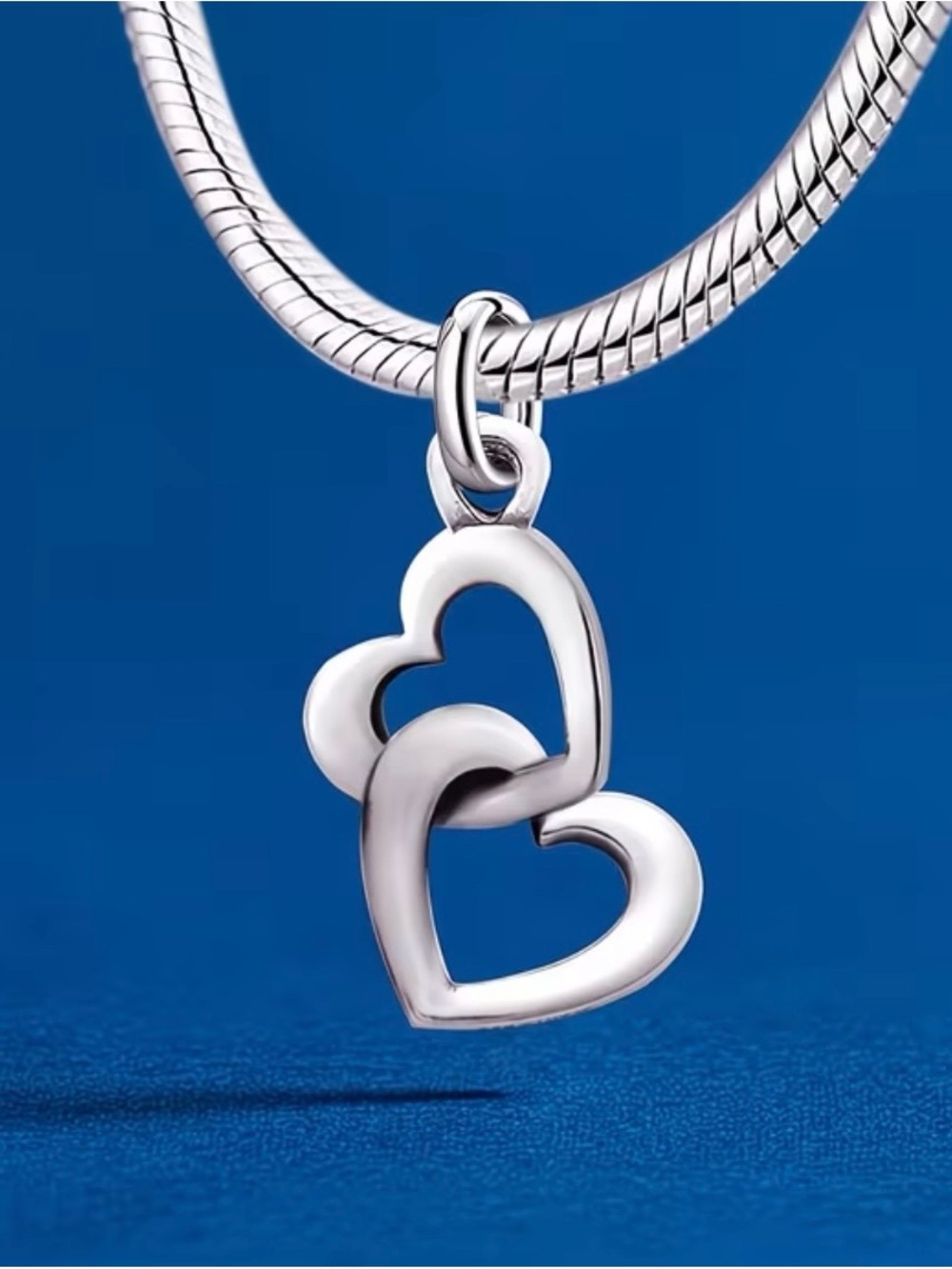 Sterling Silver Linked Heart Pendant